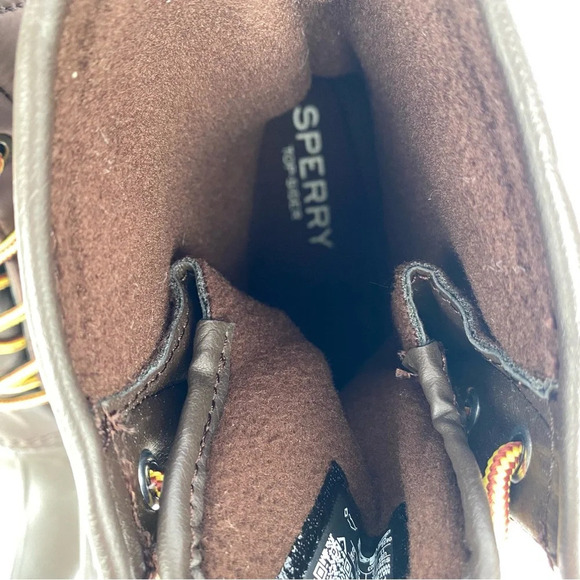 Sperry Men Top Sider Saltwater Nylon Brown Duck Boots quilted size 11 - Picture 8 of 8